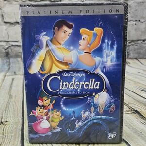 Cinderella: Platinum Edition (DVD, 2005, 2-Disc Set) Walt Disney Movie - NEW